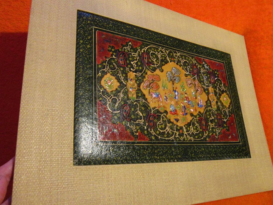 cadou rar tablou vintage handmade Asia Tibetan