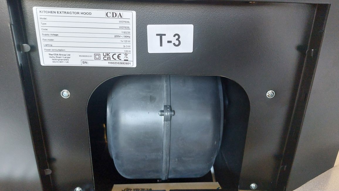 Абсорбатор ширм аспиратора CDA WEP60BL 60cm