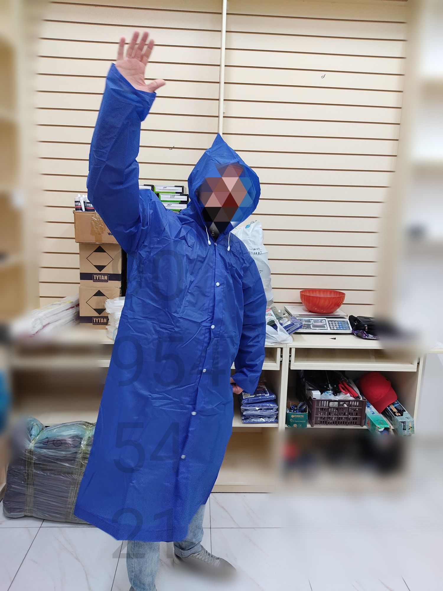 Дождевик длинный многоразовый dajdevik плащ
