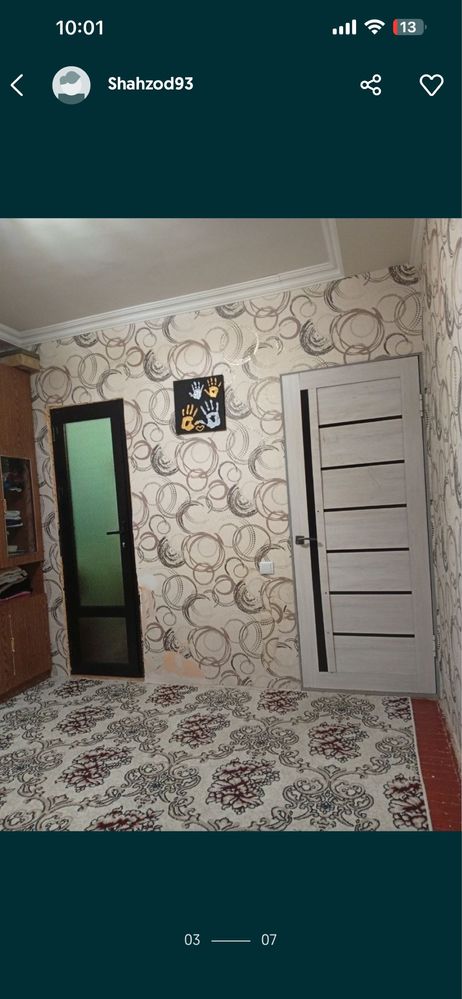 Arenda 1xona hamma waroiti bor bitavoy texnikalari bn kamfort toza dom