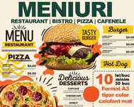MENIURI Grafica si Tipar | Restaurant | Pizza | Cafenele | Bistro |