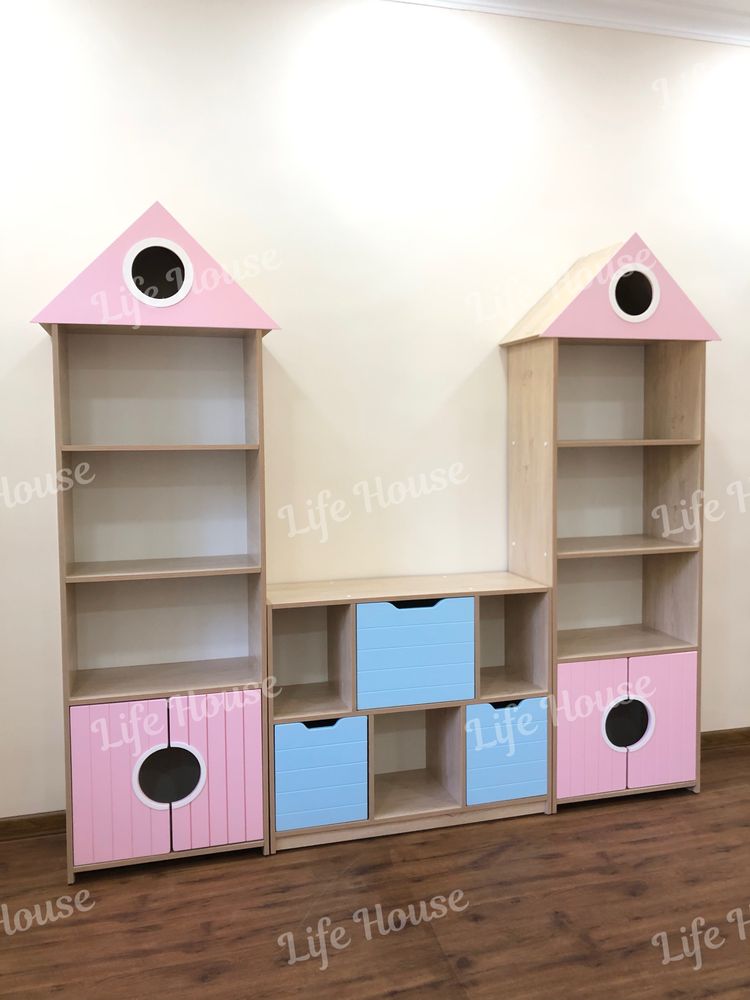 Мебель для детского сада стеллаж для игрушек
