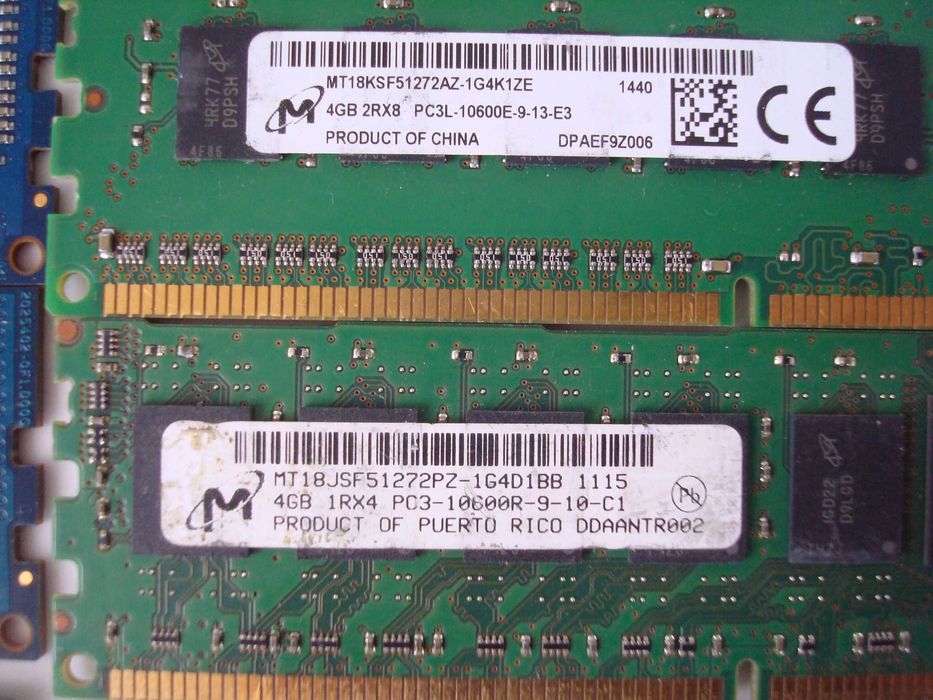 Memorii 8GB DDR3 kit  4Gb X2 Pc3-12800,10600 Kingston,Samsung, Nanya