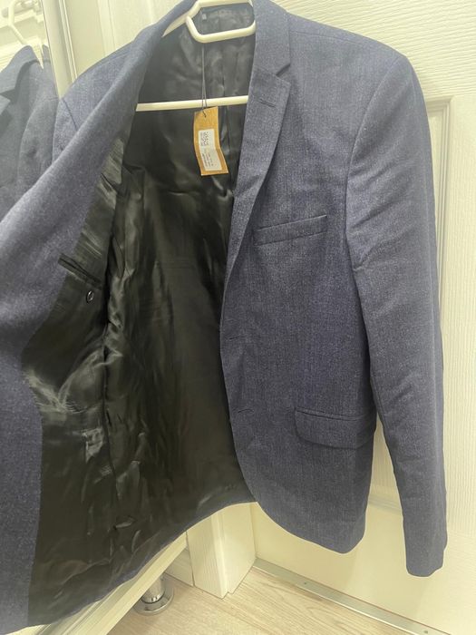 Sacou H&M nou , lanâ merinos , Slim Fit