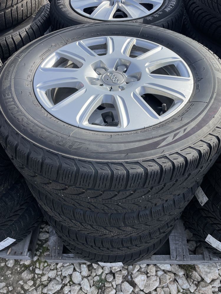 215/65/16 BRIDGESTONE 4бр. с джанти AUDI 5x112