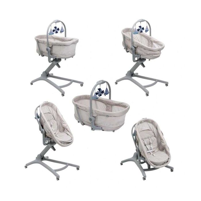 Кровать-стульчик Chicco Baby Hug Pro White Beige Latte 5 в 1