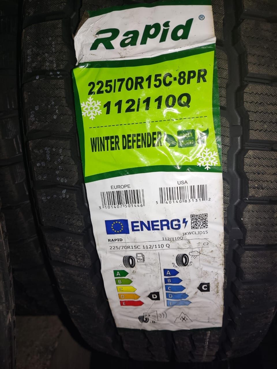 Rapid 225/70R15C Winter Defender