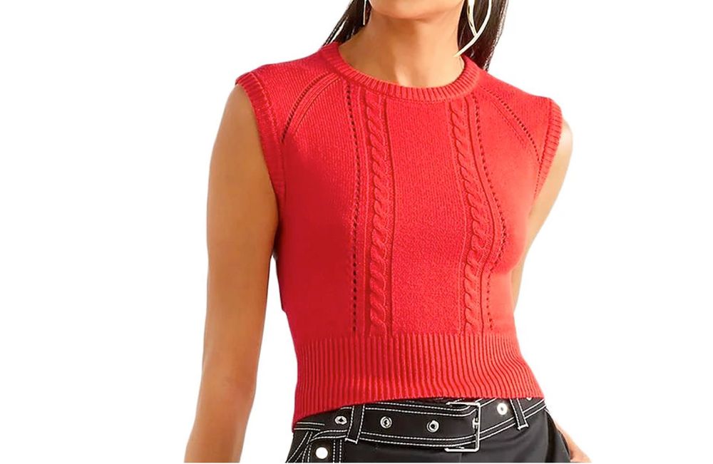 Плетен топ Victor Glemaud с отворен гръб, M - L, нов