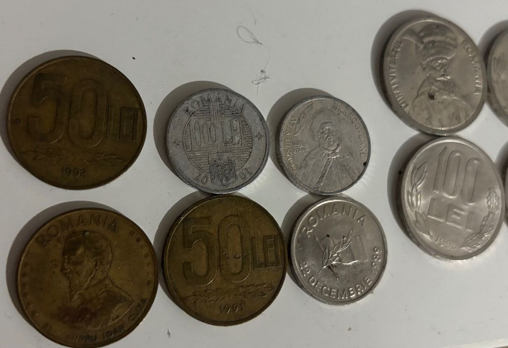 Vând monezi și hârtii , bani vechi 1991-1995