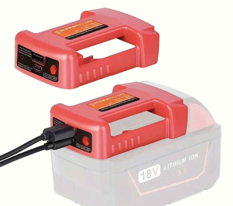 Adaptor de incarcare rapida pentru baterie Milwaukee 18V