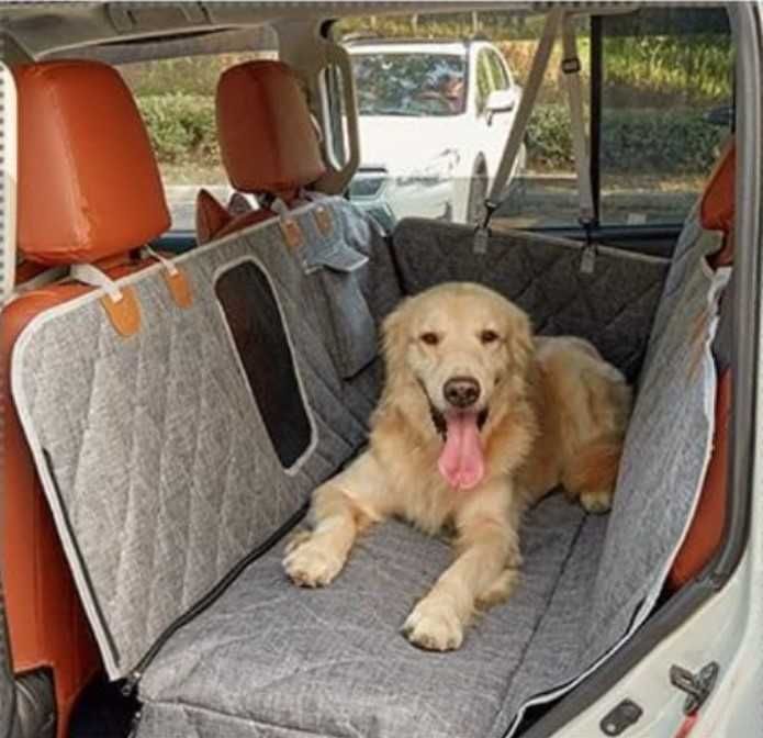 Автогамак, чехол на заднее сиденье авто для перевозки собак