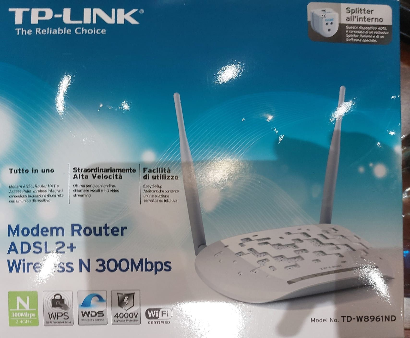 Router ADSL2+ Wireless N300Mbps