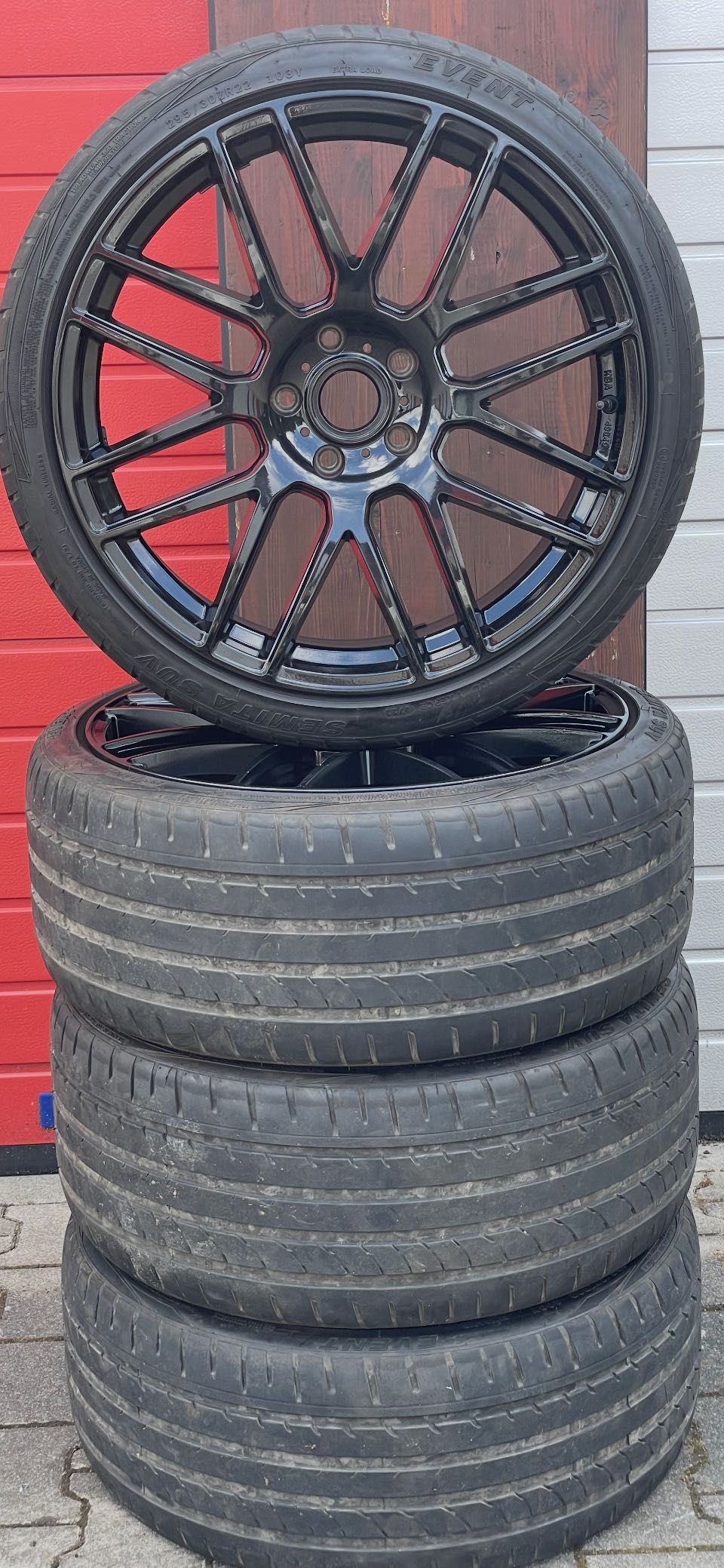 За PORSCHE CAYENNE 22 Zoll Джанти с 295 30 ZR 22 Гуми ДОТ 7/2023 г.