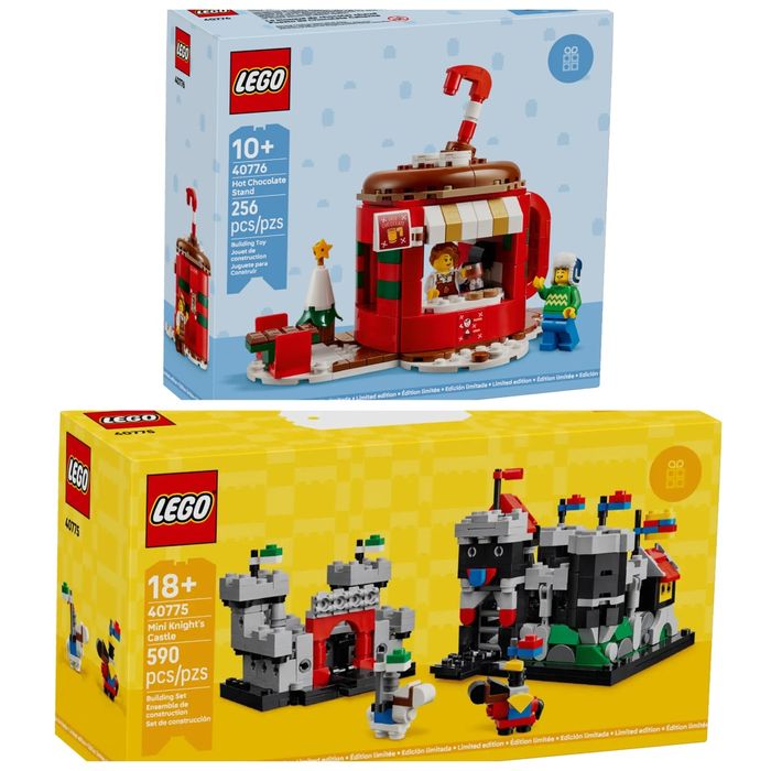 Lego Щанд за горещ шоколад и Замъка на мини рицаря. Обща цена 100 лв.