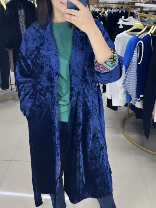 Шапан-накидка из натуральной ткани