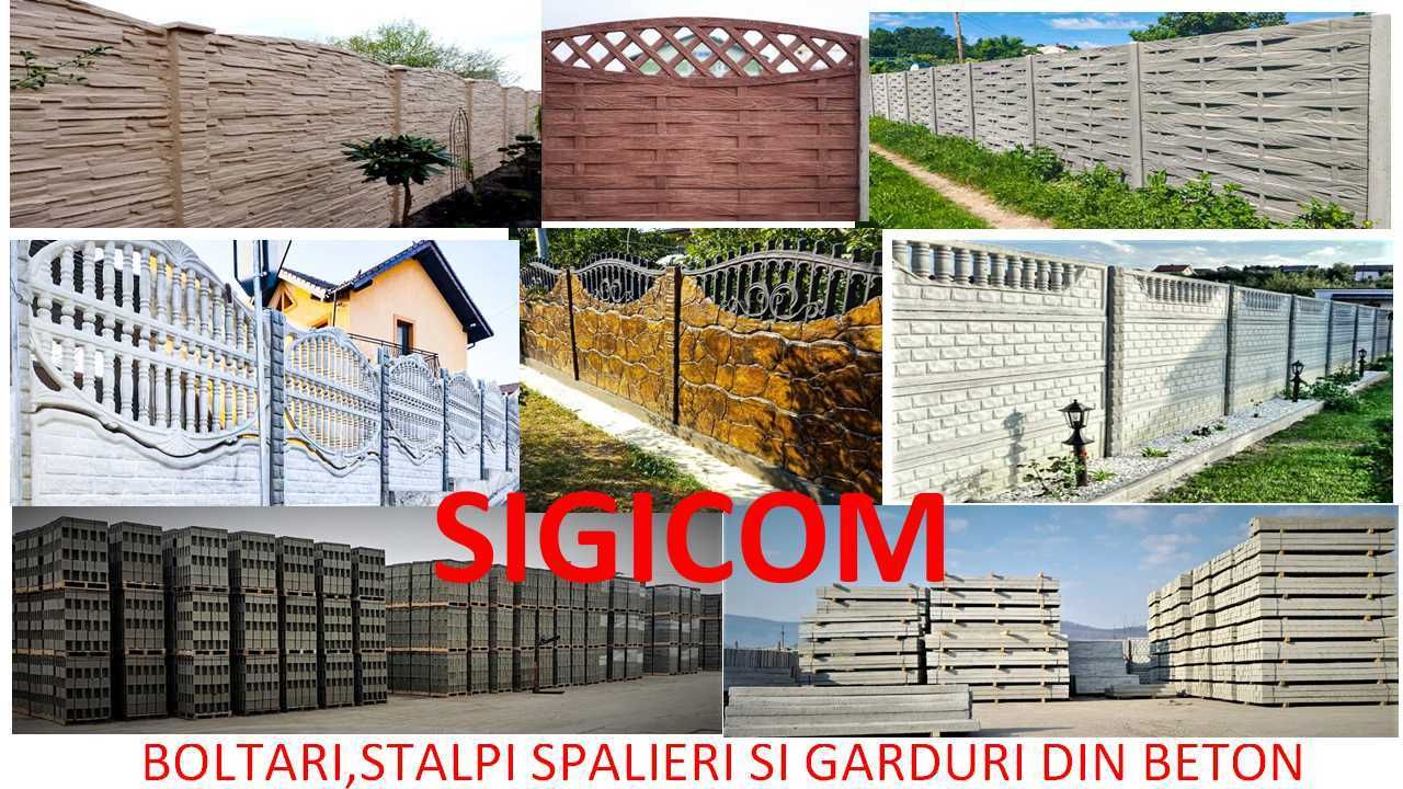 PRODUCATOR de  Garduri , Stalpi Spalieri  si Boltari din beton !