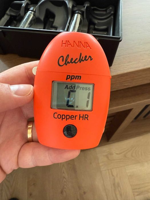 Aparat verificare cupru in apa pt iazuri, High Range, Hanna HI-702