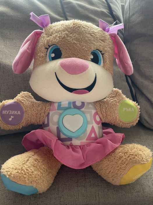 Кучето на fisher price момиче розово детска играчка образавателна