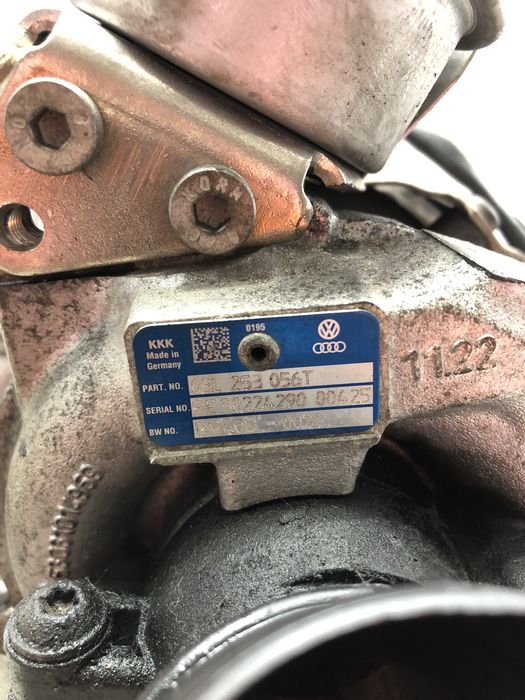 turbina skoda superb 2 2.0 benzina 2014