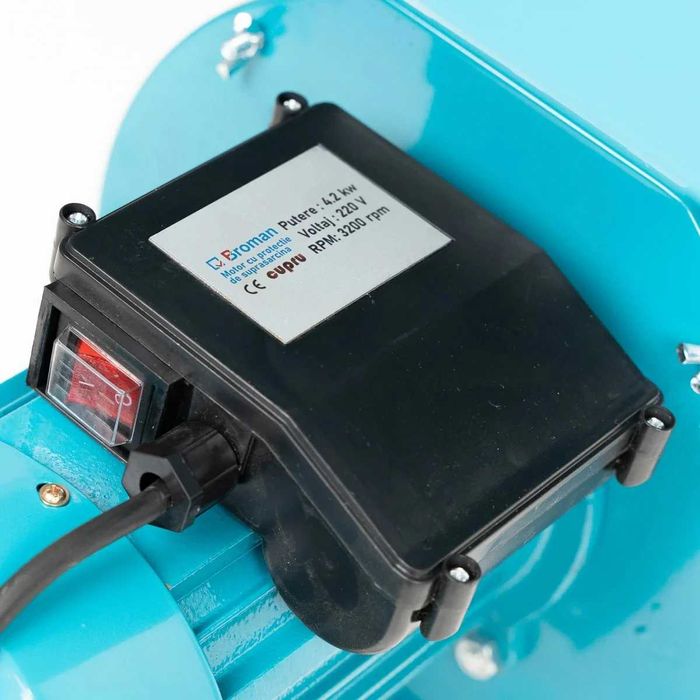 Moara electrica 4200W 4.2kW + suport metalic 4 site 10 saci cuva mare