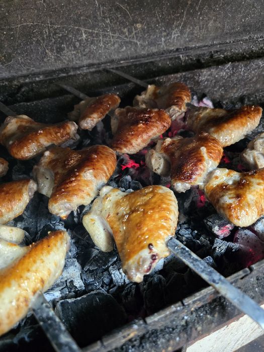 Шашлык жареный и шашлык маринад
