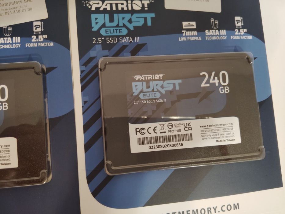SSD Patriot BURST ELITE 480GB si 240GB SATA 3 2.5INCH