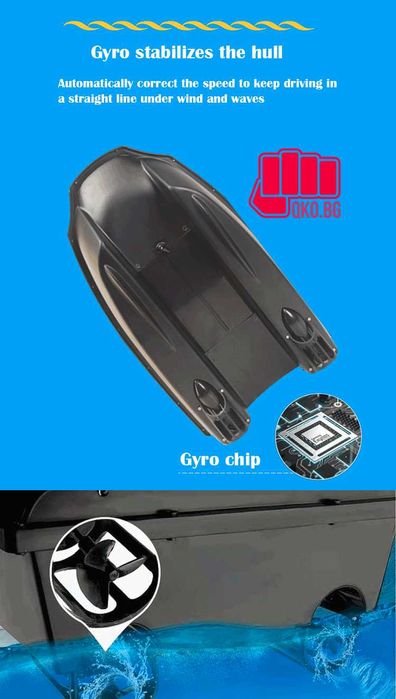 Лодка за захранка Kaтамаран V888 с ГПС