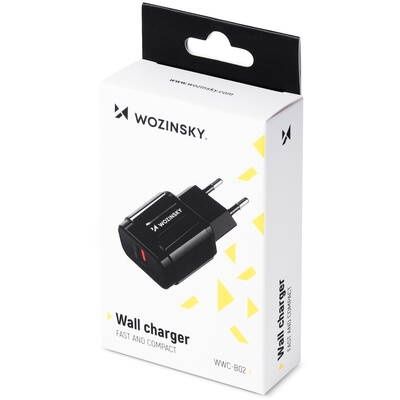Încărcător Wozinsky USB 3.0 negru