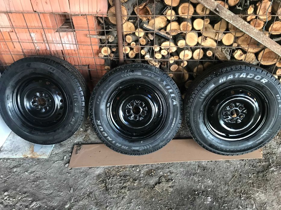 Roata dacia papuc 5 prezoane (cauciuc+janta)