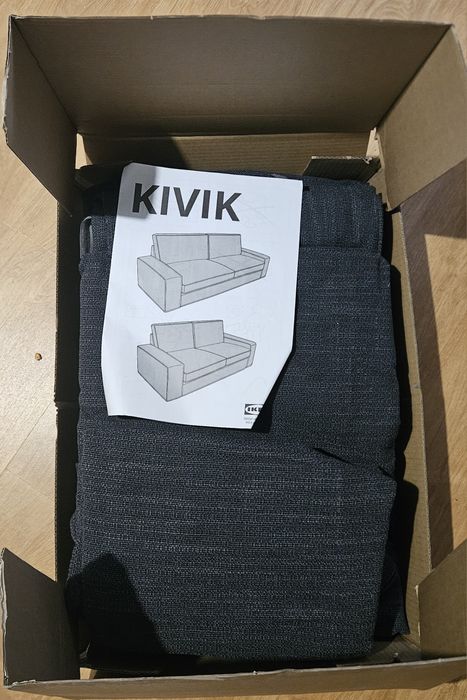 Husa canapea kivig ikea antracit