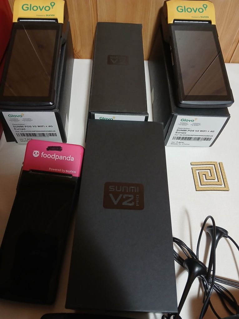 Tablete POS Sunmi v2 Glovo , v2 PRO Panda si TakeAway