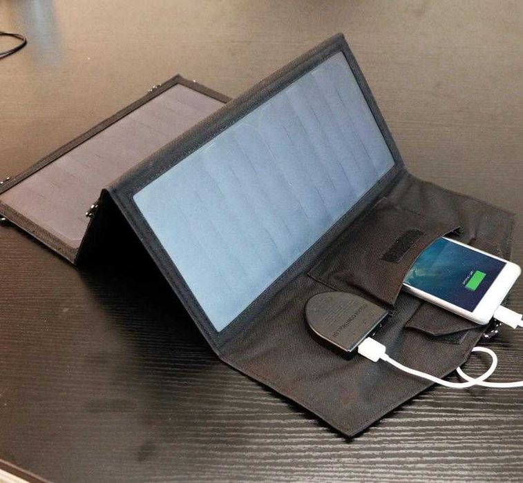 ALLPOWERS™ 18V 21W Сгъваем Соларен Панел 3х SUNPOWER® Слънчев Комплект