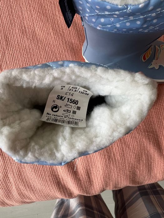 гумени подплатени зимни ботуши NEXT