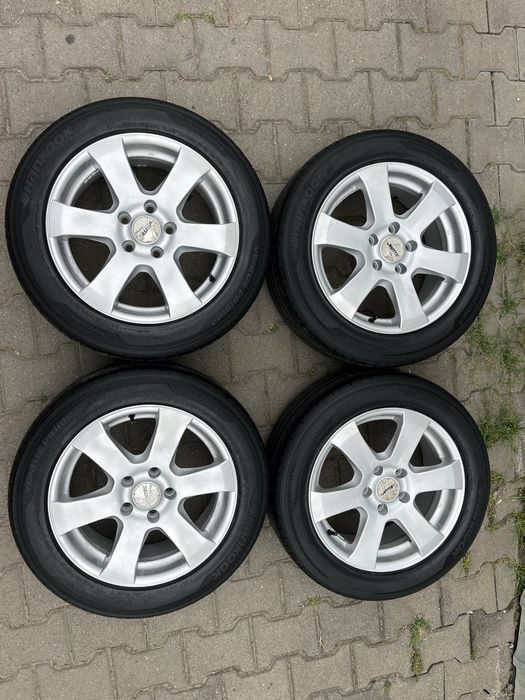 Jante aliaj 5x112mm,anvelope 205/55 R16 VW, Audi, Seat, Skoda Mercedes