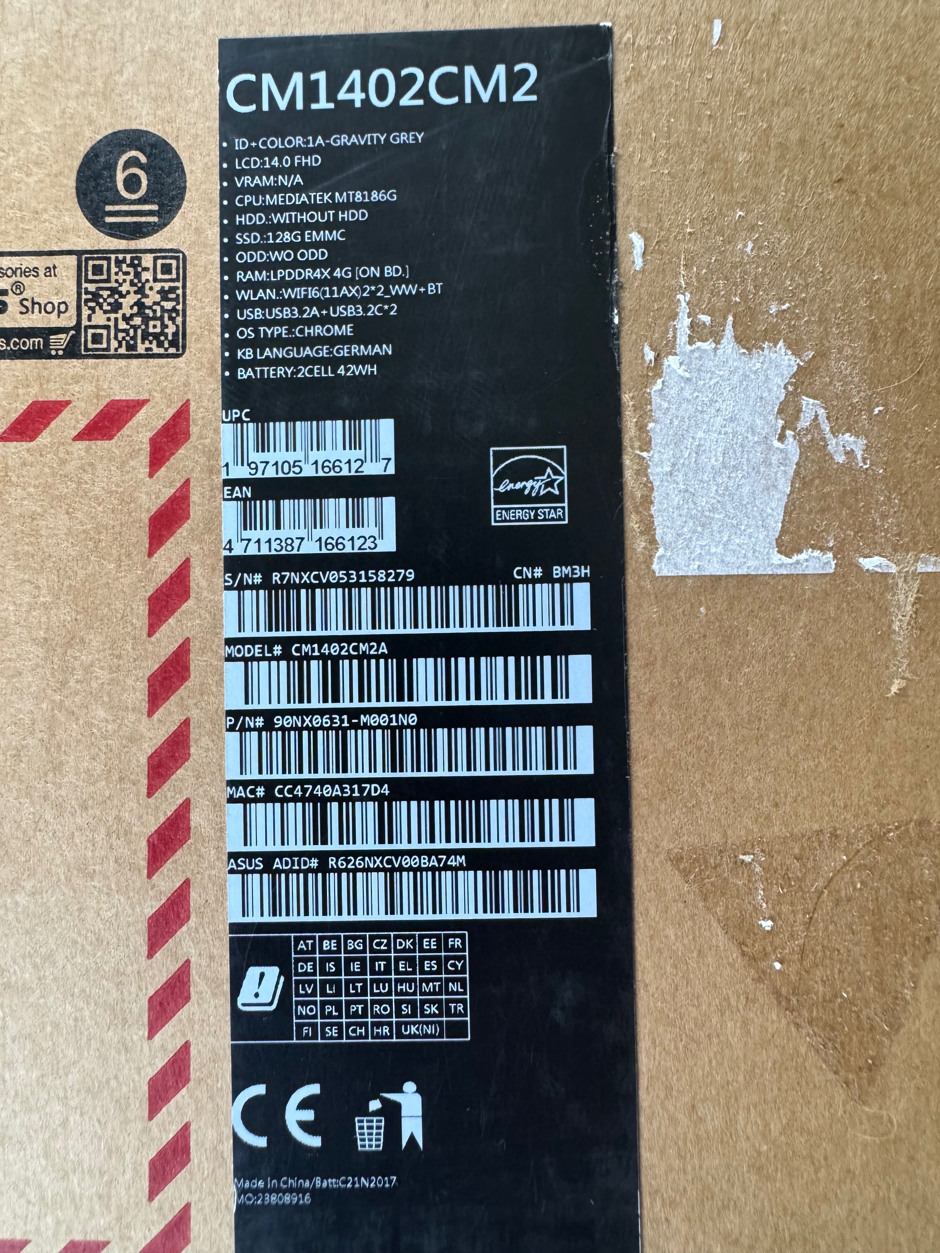 Чисто нов macbook asus