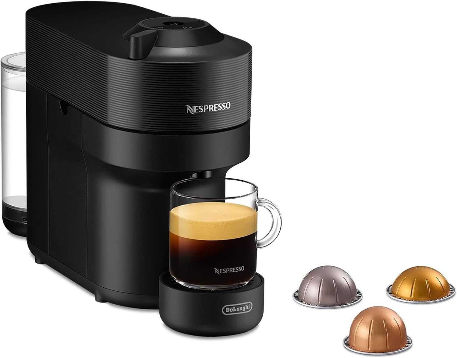 Еспресо машина Nespresso by De'Longhi Vertuo Pop ENV90.B, Черен