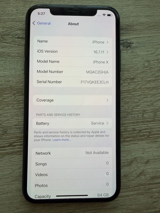 iPhone x 64GB като нов