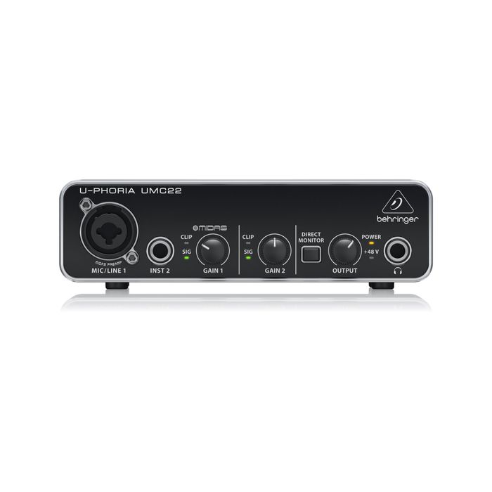Студийный микрофон Behringer B-1 и звуковая карта Behringer UMC22