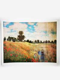 Claude Monet Maci Salbatici print arta 1963 litografie vintage Poppy