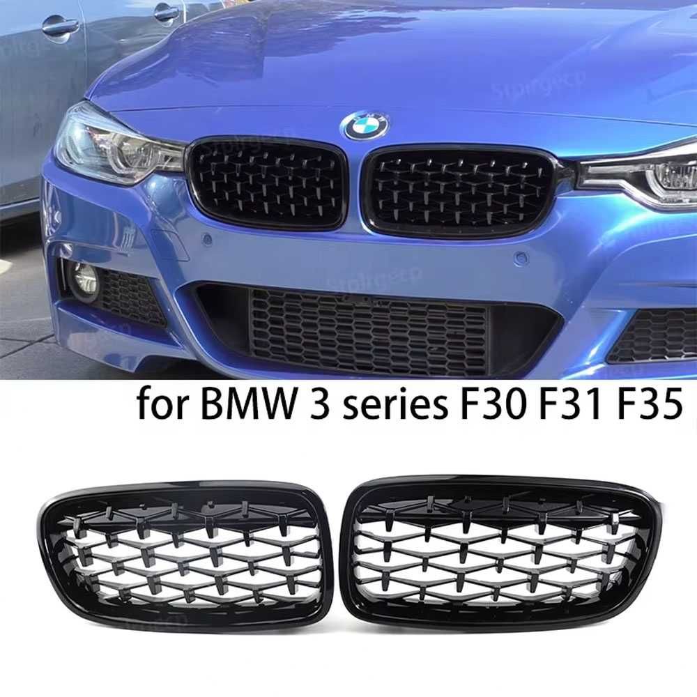 Бъбреци с Diamond style черен лак за BMW Серия 3 F30 F31