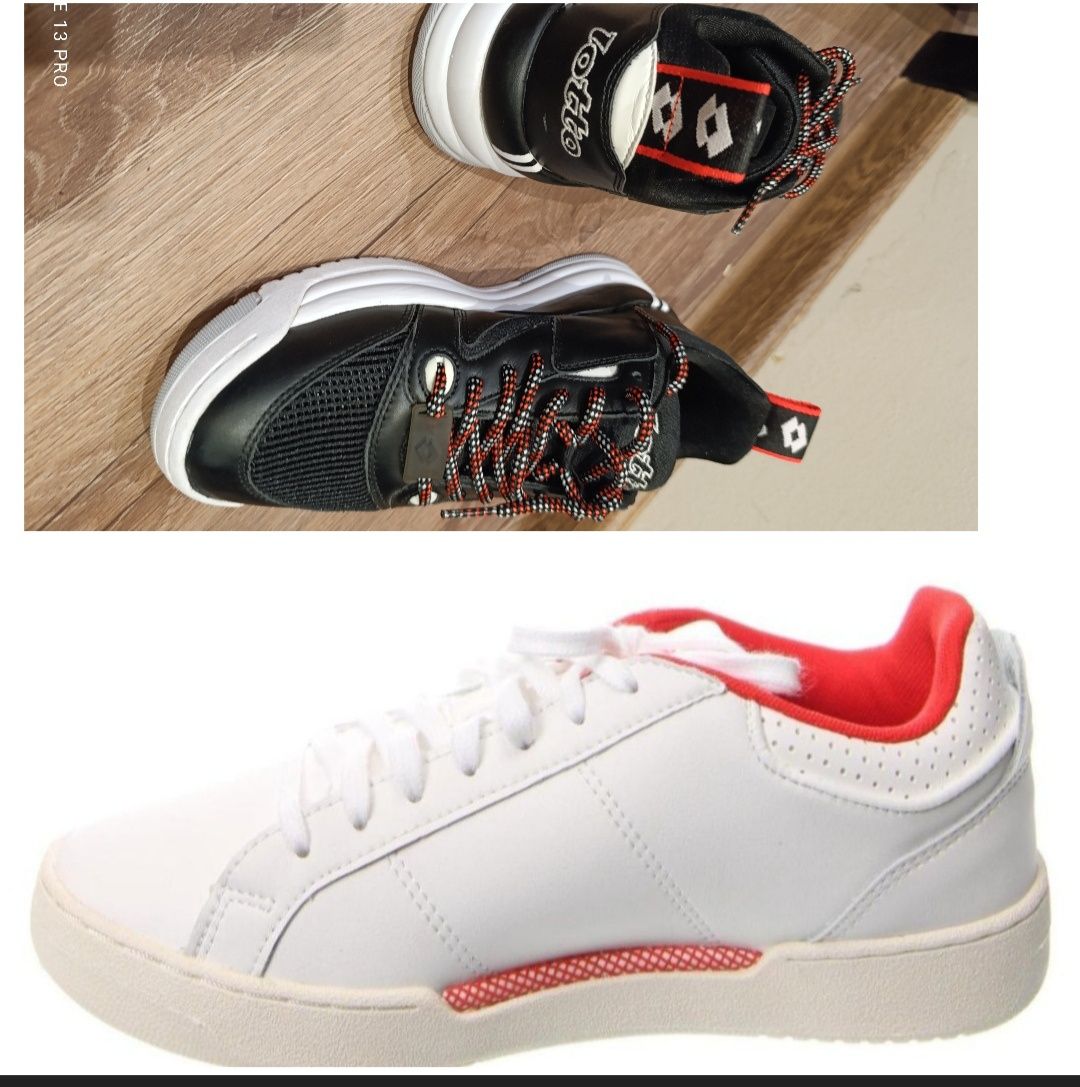 Le Coq Sportif и Lotto естествена кожа