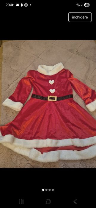 Rochita craciun  masura 110-116 cm.