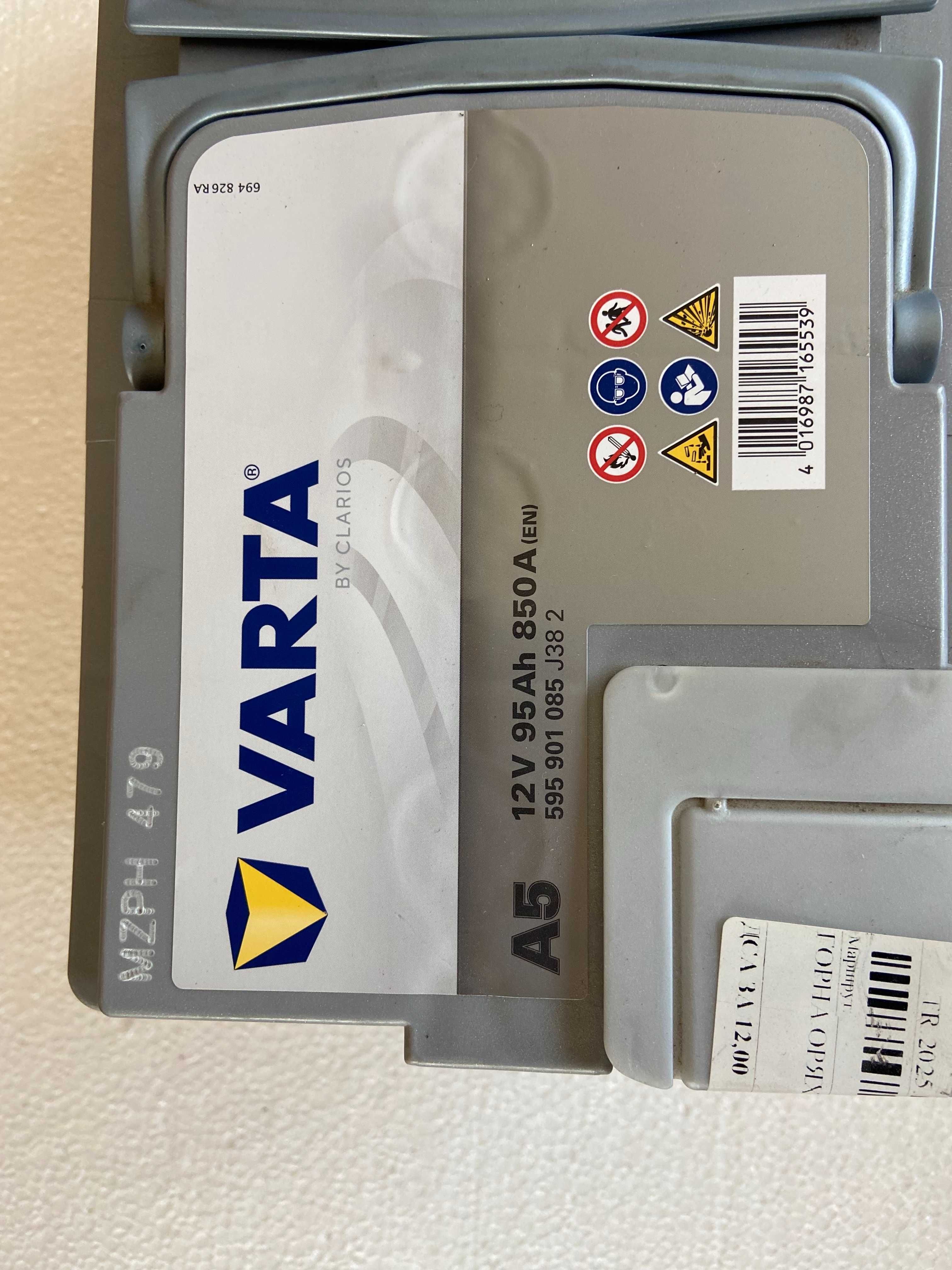 Акумулатор VARTA Silver Dynamic AGM 95Ah 850A. Чисто нов Гаранция 20м
