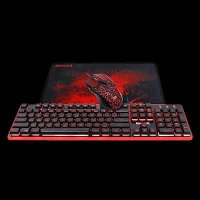 Набор Redragon S107 3-в-1: мышь, клавиатура и коврик RUS/ENG