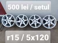 Jante aluminiu r15 / gama BMW / 5x120