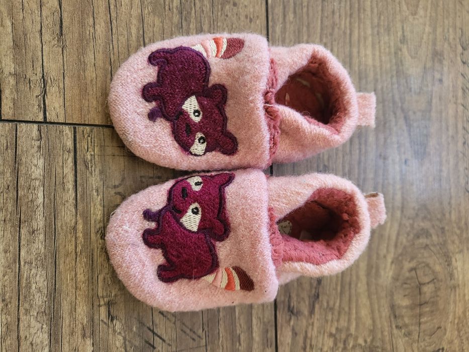 Вълнени бебешки пантофи Sterntalеr, размер 18-19