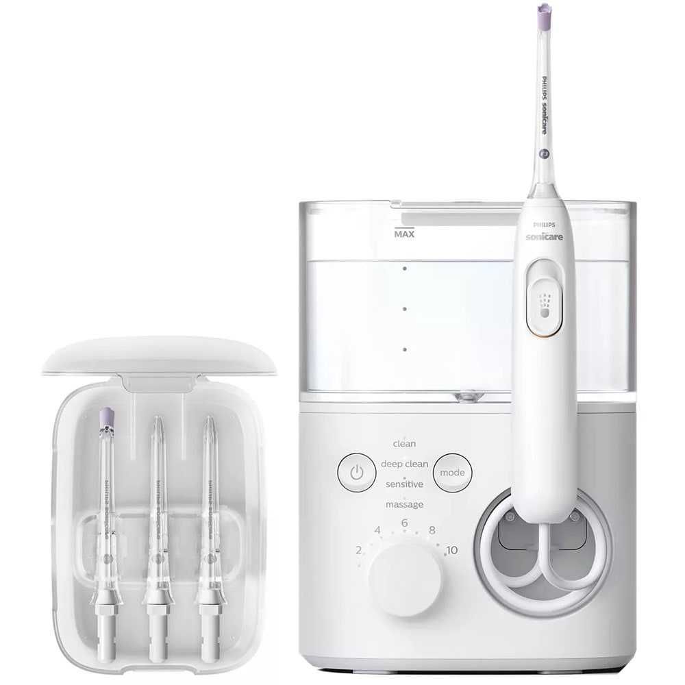 Irigator bucal PHILIPS Sonicare 7000 HX3911, 10 viteze, 4 capete, alb