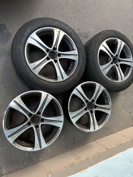 Jante Mercedes 17 OEM + 2 cauciucuri de iarna. W213/W212/W205/W204