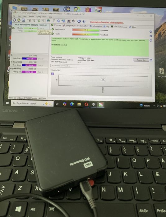 HDD Hard Disk Extern Portabil WD Elements 2TB (2000GB) 2.5”