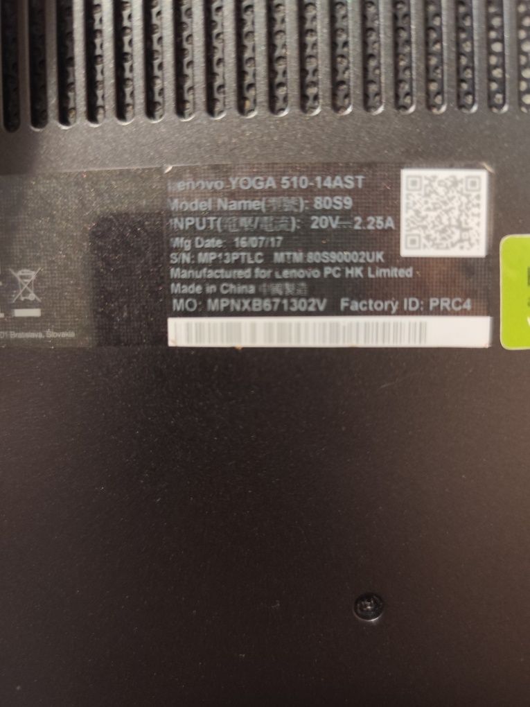 Lenovo Yoga 510-14ast